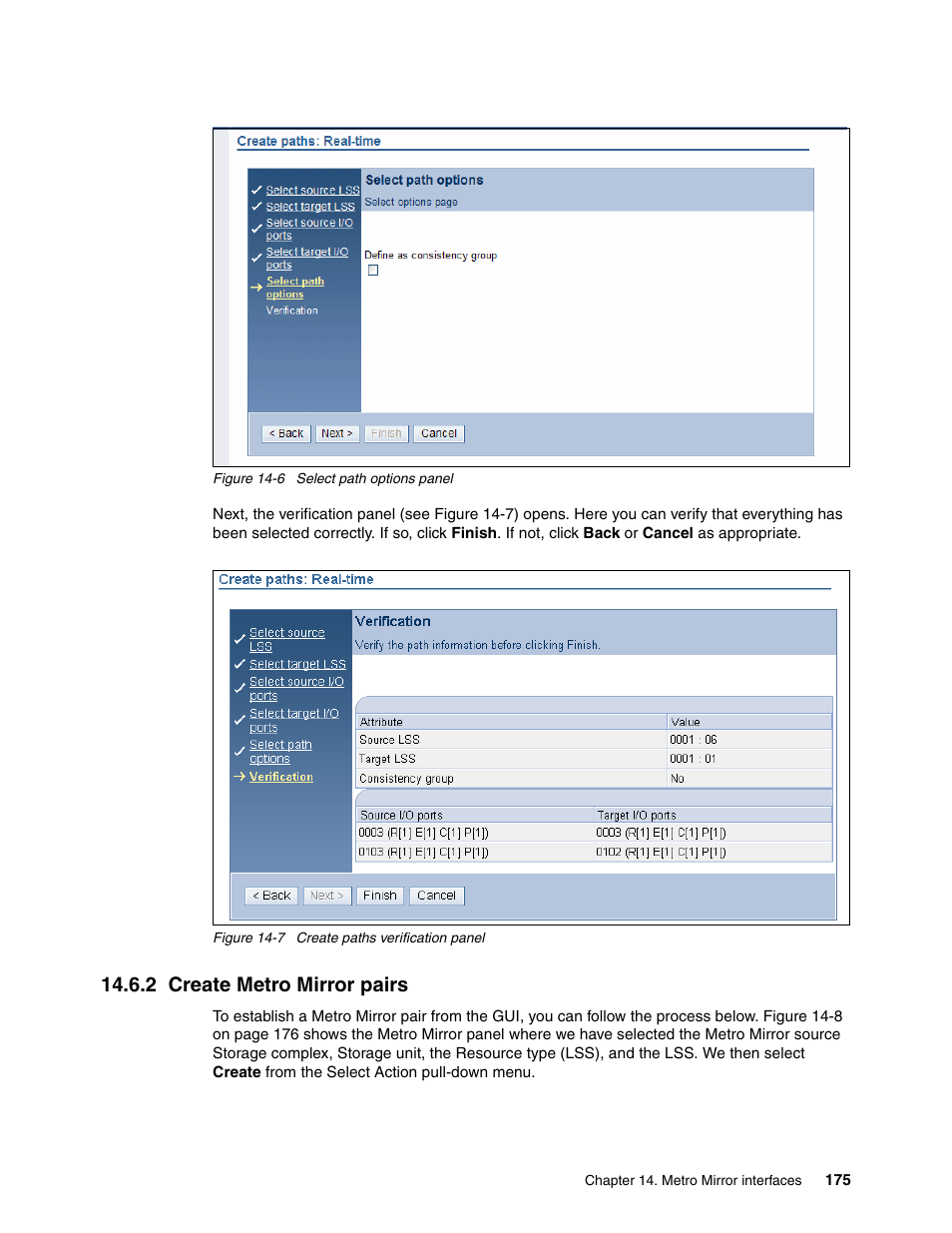 2 create metro mirror pairs | IBM DS6000 User Manual | Page 199 / 578