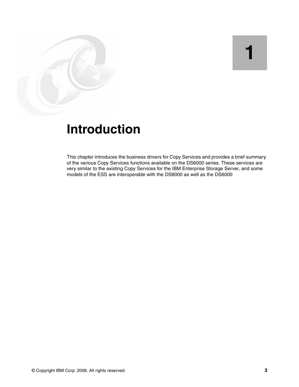 Chapter 1. introduction, Introduction | IBM DS6000 User Manual | Page 27 / 578