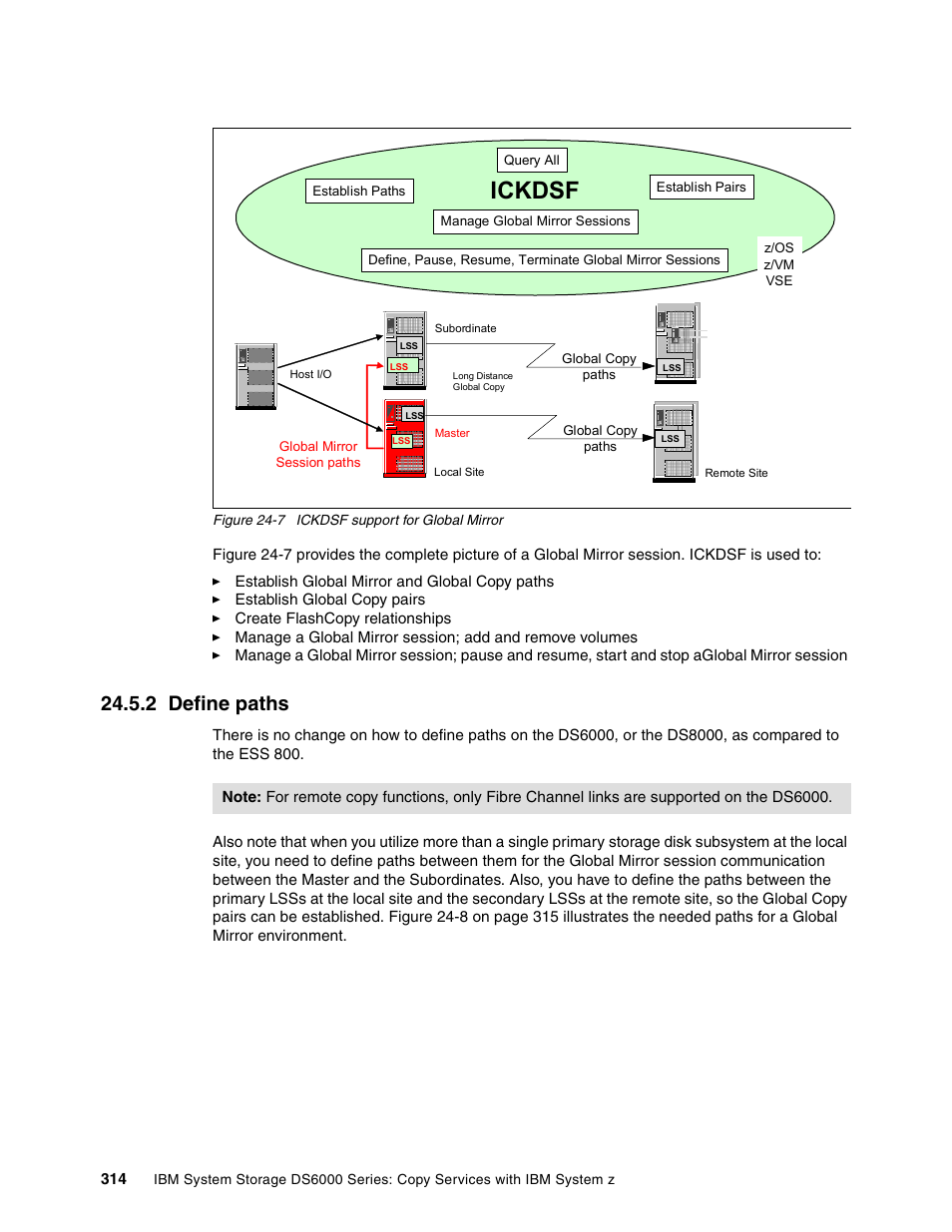 2 define paths, Ickdsf | IBM DS6000 User Manual | Page 338 / 578