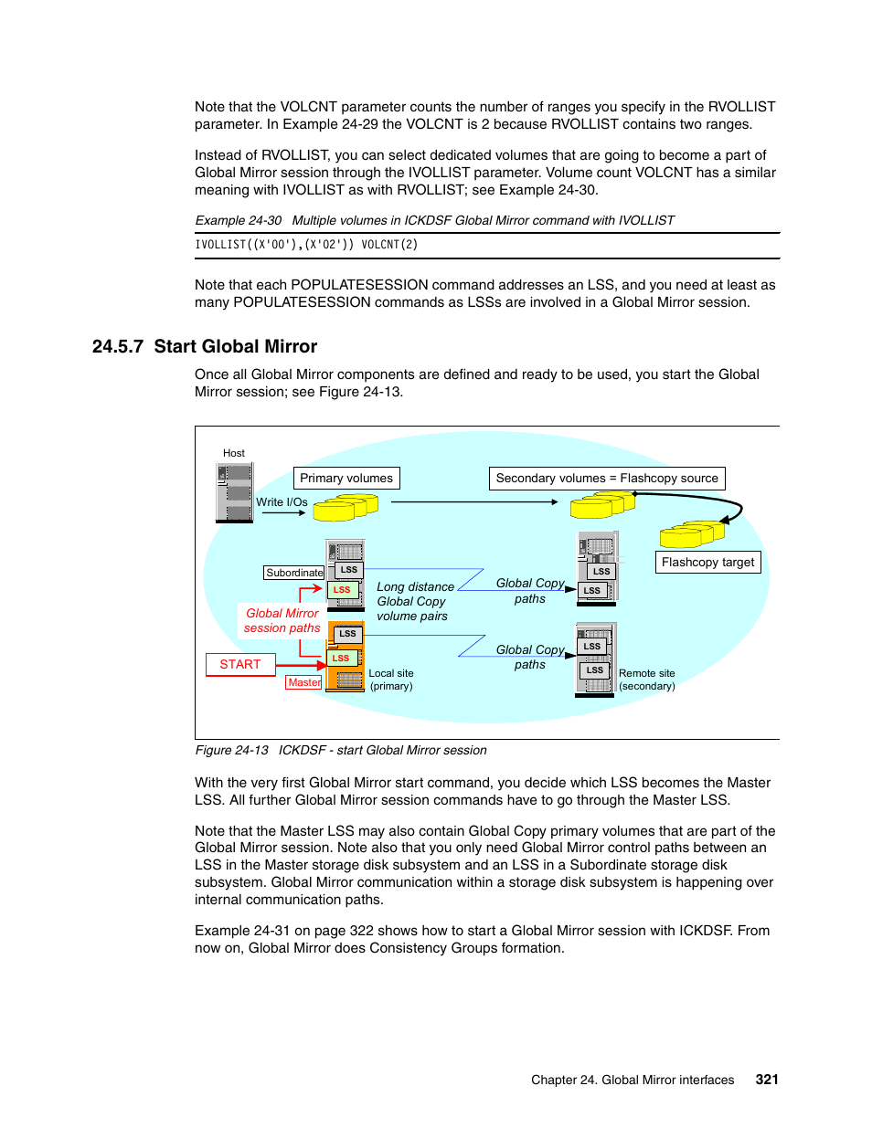 7 start global mirror | IBM DS6000 User Manual | Page 345 / 578