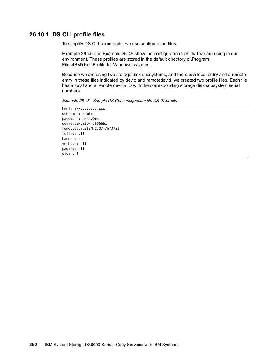 1 ds cli profile files | IBM DS6000 User Manual | Page 414 / 578