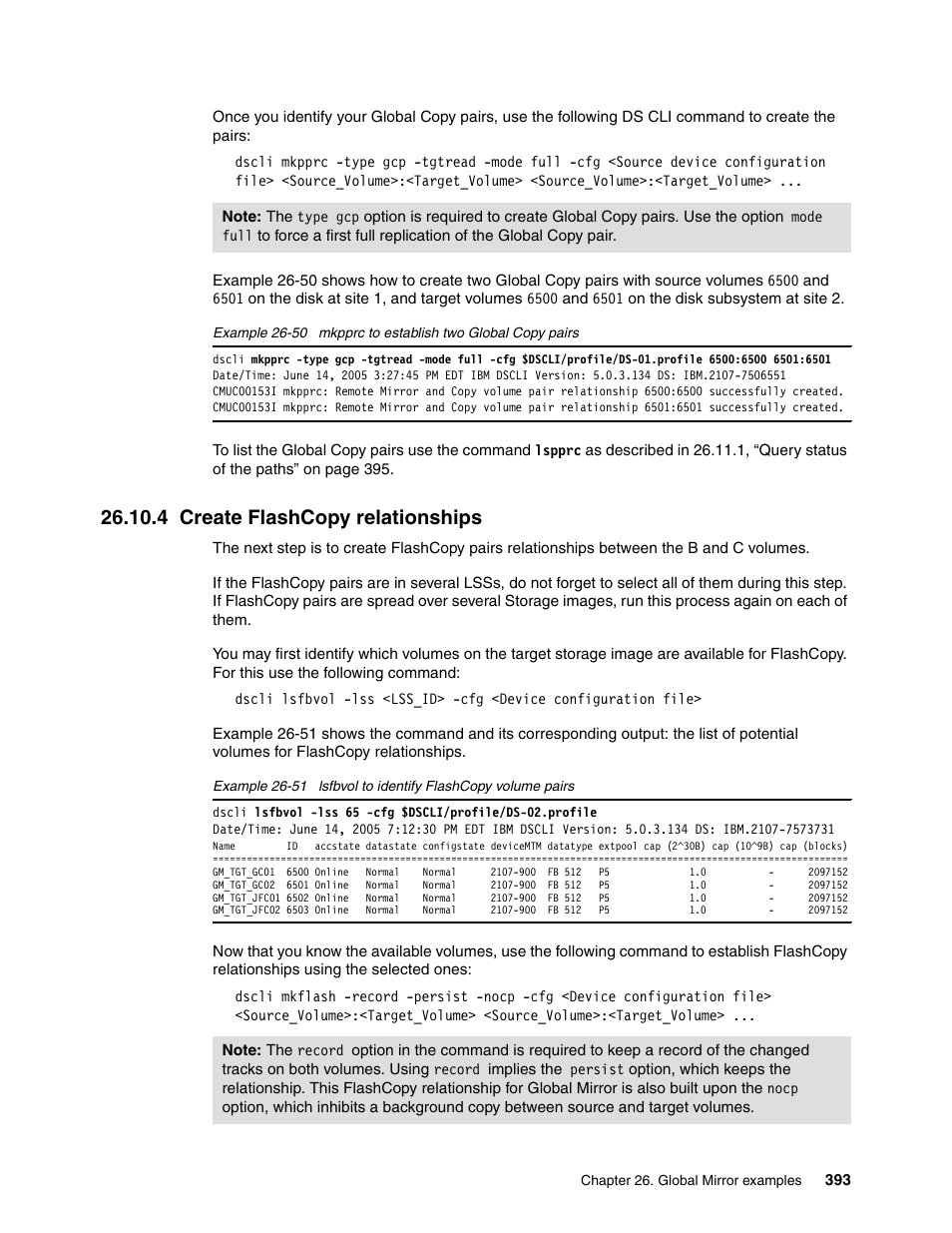 4 create flashcopy relationships | IBM DS6000 User Manual | Page 417 / 578