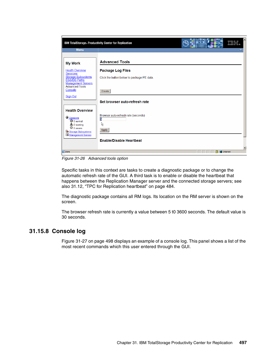 8 console log | IBM DS6000 User Manual | Page 521 / 578