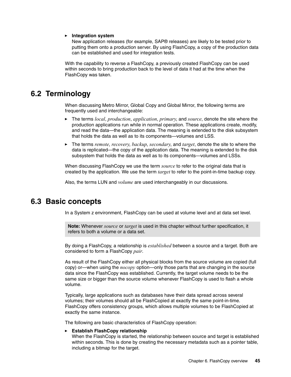 2 terminology, 3 basic concepts, 2 terminology 6.3 basic concepts | IBM DS6000 User Manual | Page 69 / 578