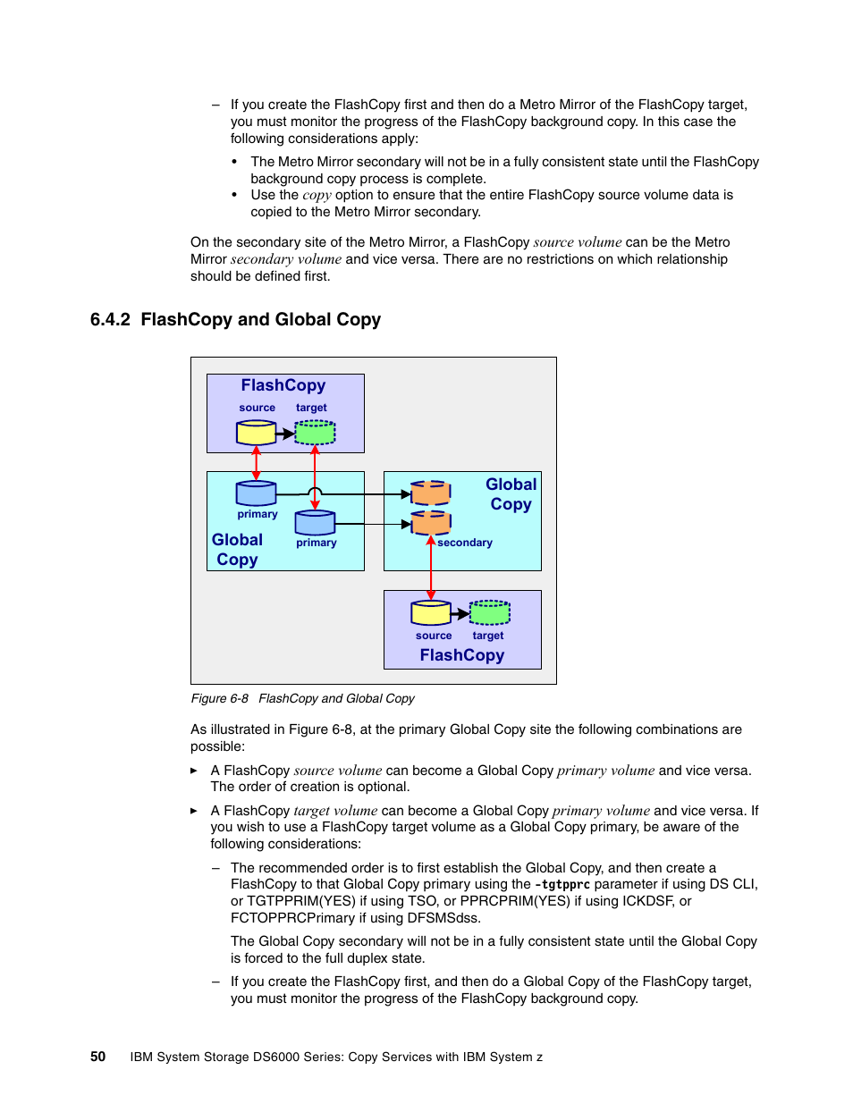 2 flashcopy and global copy | IBM DS6000 User Manual | Page 74 / 578