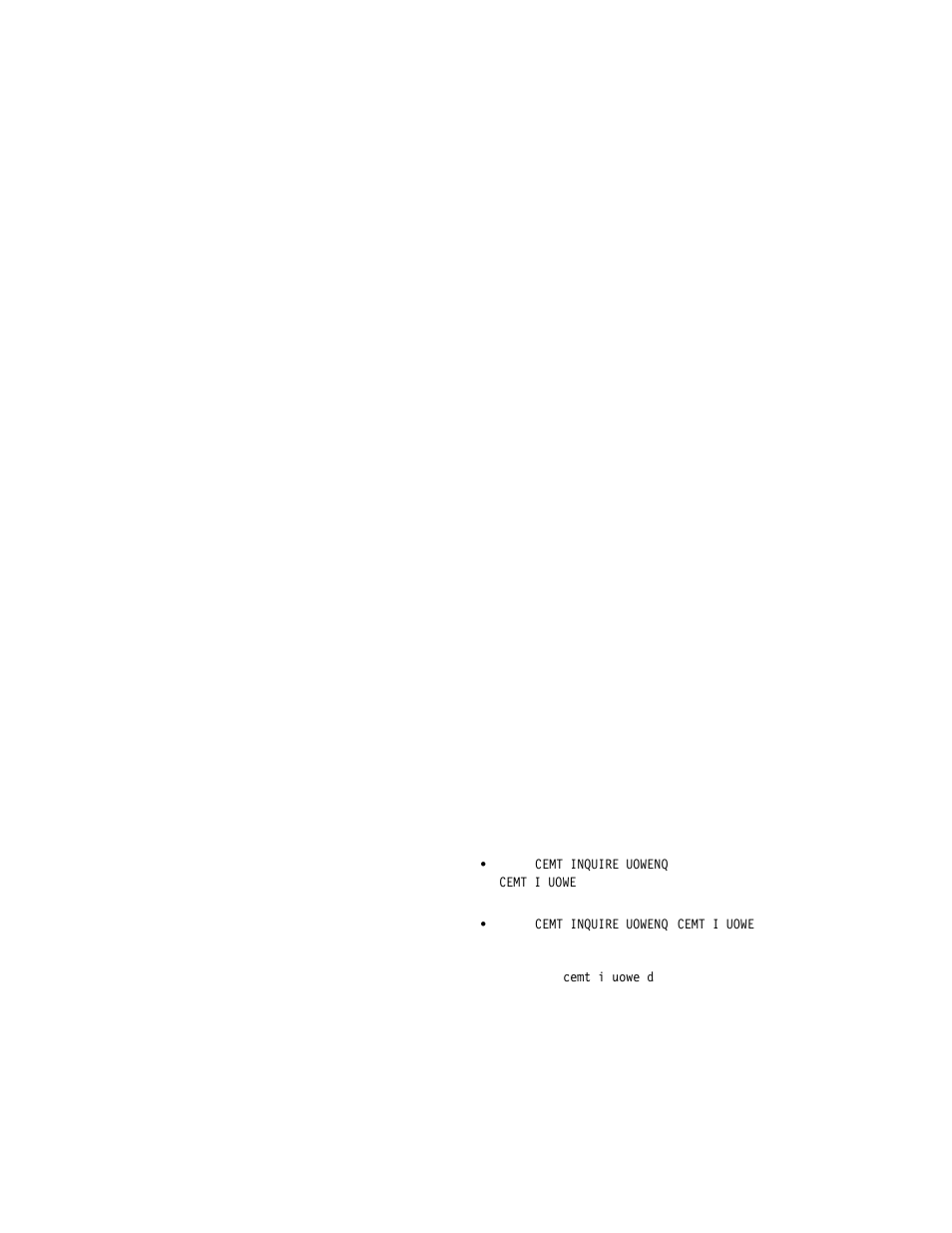 Cemt inquire uowenq | IBM CICS Transaction Server for OS/390 SC33-1686-02 User Manual | Page 166 / 317