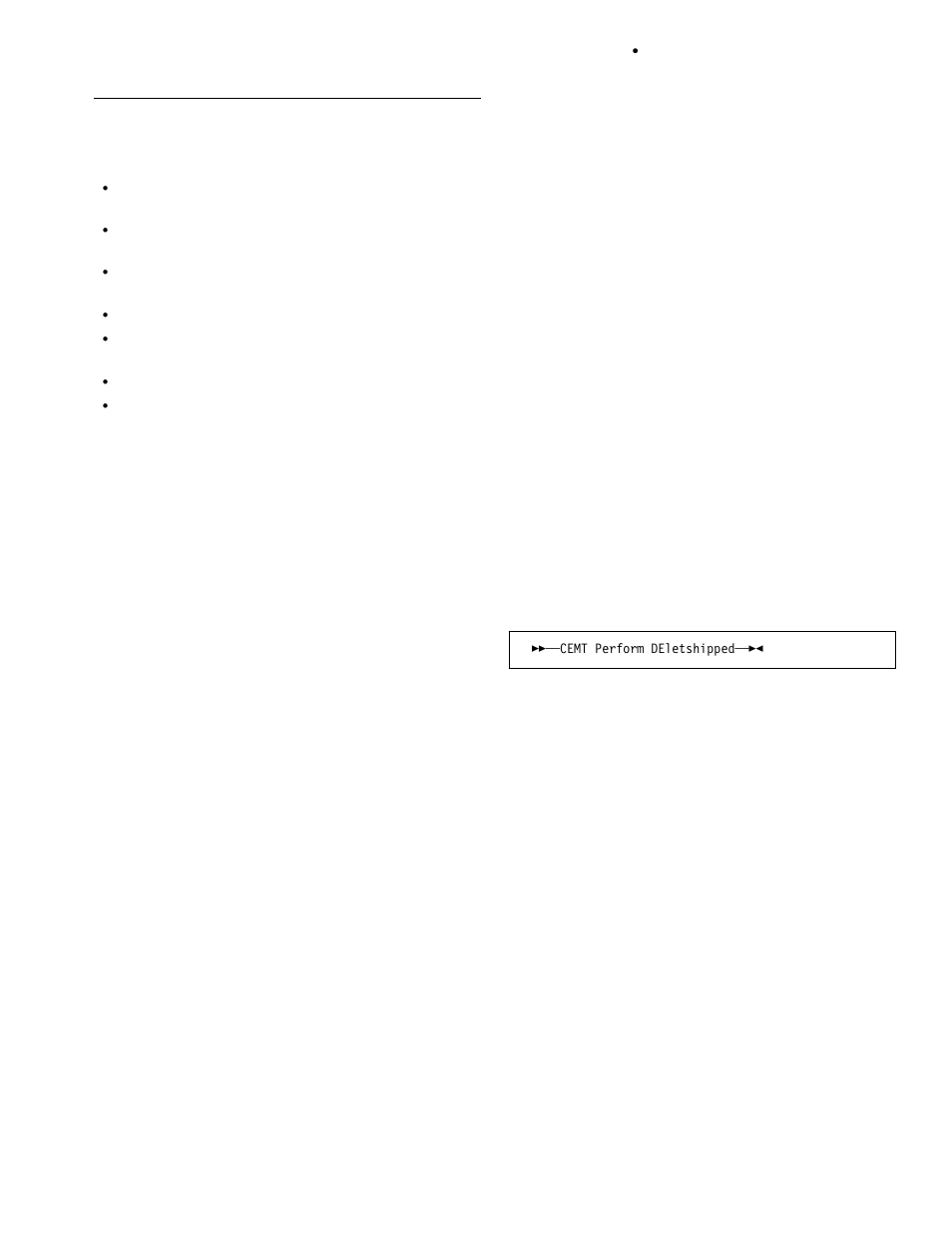 Cemt perform commands, Cemt perform deletshipped | IBM CICS Transaction Server for OS/390 SC33-1686-02 User Manual | Page 173 / 317