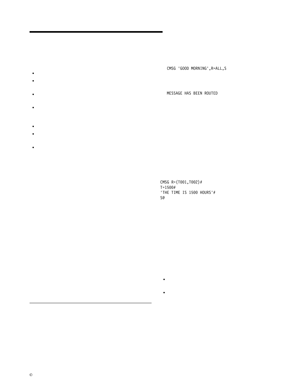 Chapter 19. cmsg—message switching, Sending a message | IBM CICS Transaction Server for OS/390 SC33-1686-02 User Manual | Page 249 / 317