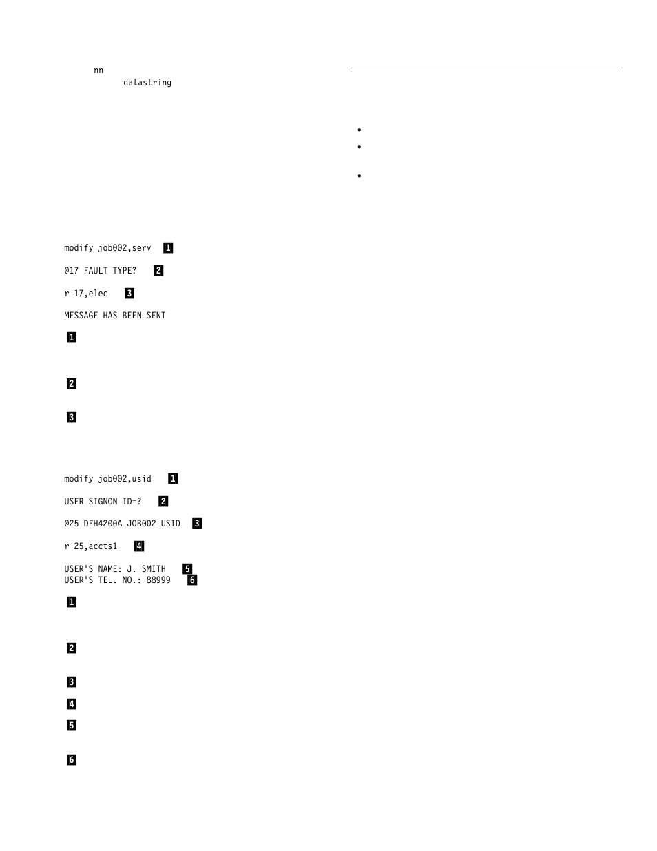 Example of a conversation using converse, Example of a conversation using write/read, Time sharing option (tso) consoles | IBM CICS Transaction Server for OS/390 SC33-1686-02 User Manual | Page 25 / 317