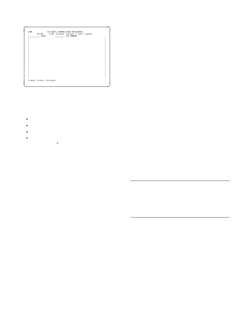 Input fields, The cics-dbctl interface, The help panels | IBM CICS Transaction Server for OS/390 SC33-1686-02 User Manual | Page 35 / 317
