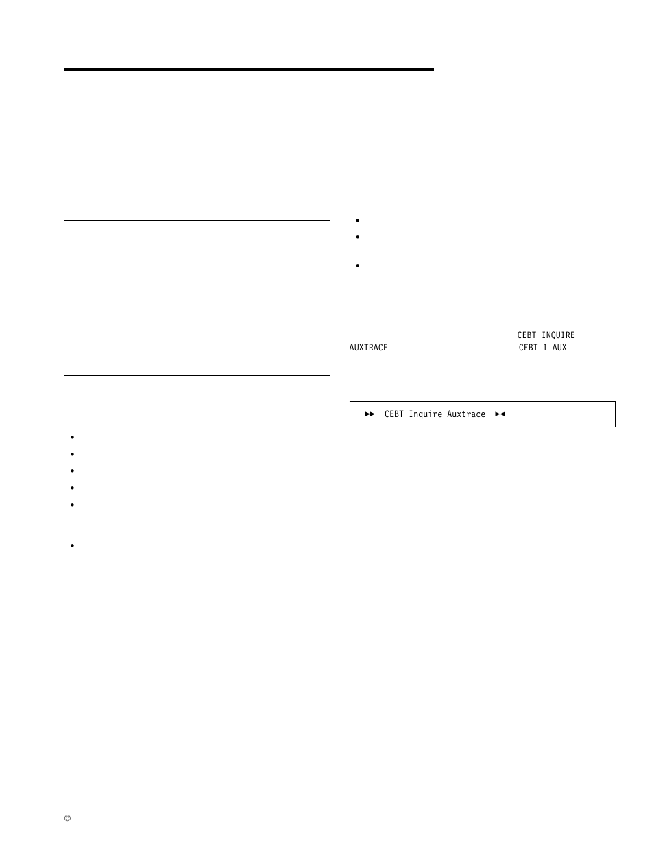 Chapter 7. cebt—master terminal (alternate cics), Minimum abbreviation of keywords, Cebt inquire and set commands | Cebt inquire auxtrace | IBM CICS Transaction Server for OS/390 SC33-1686-02 User Manual | Page 39 / 317
