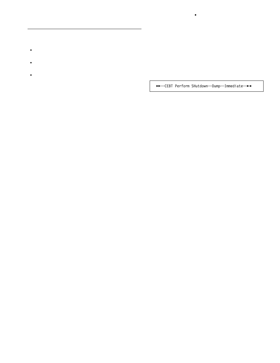 Cebt perform commands, Cebt perform shutdown | IBM CICS Transaction Server for OS/390 SC33-1686-02 User Manual | Page 43 / 317