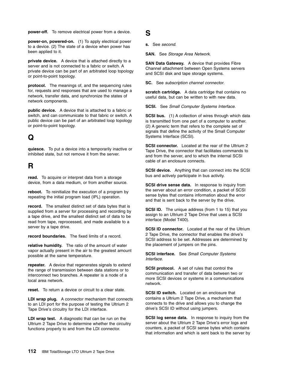 IBM TotalStorage LTO Ultrium T400F User Manual | Page 124 / 136