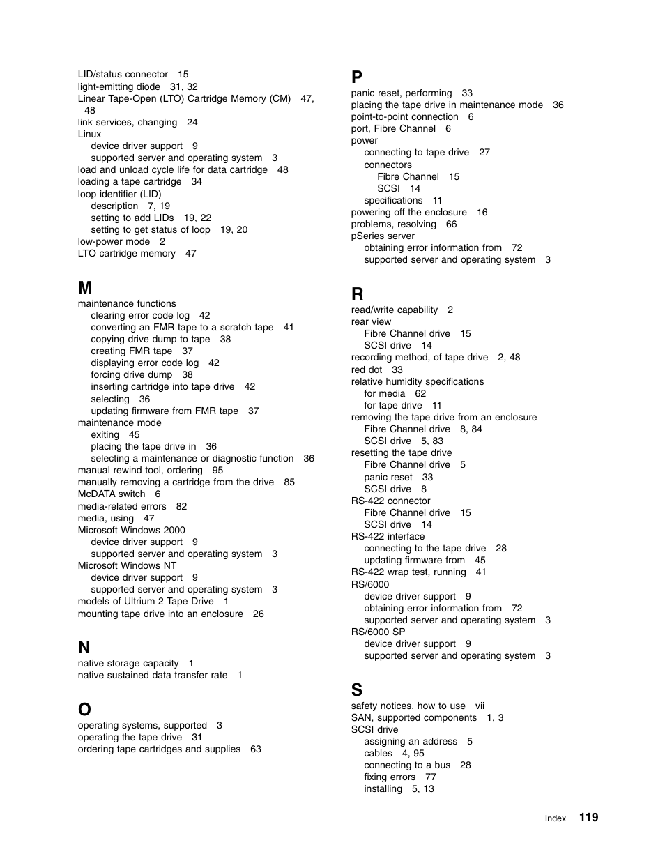 IBM TotalStorage LTO Ultrium T400F User Manual | Page 131 / 136