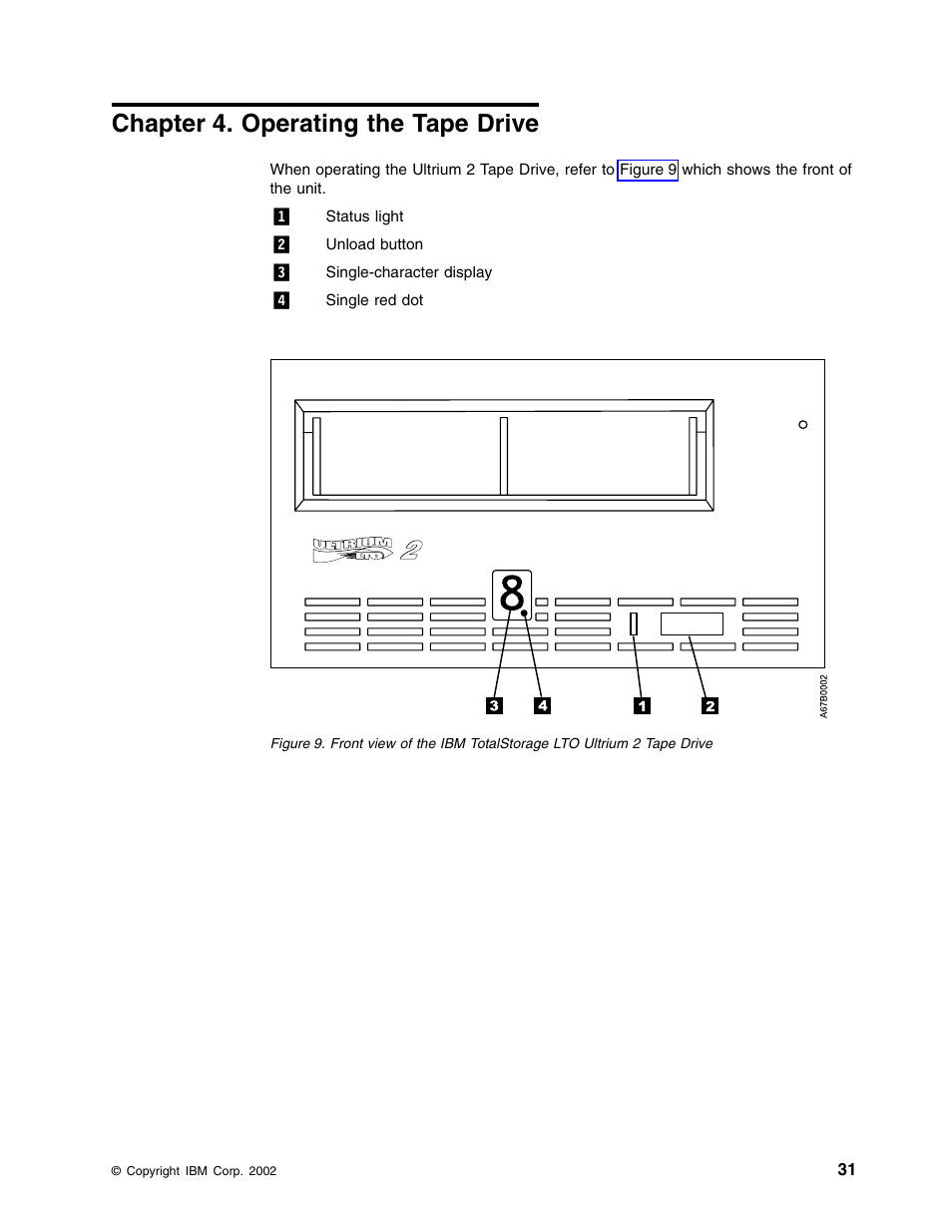 Chapter 4. operating the tape drive | IBM TotalStorage LTO Ultrium T400F User Manual | Page 43 / 136