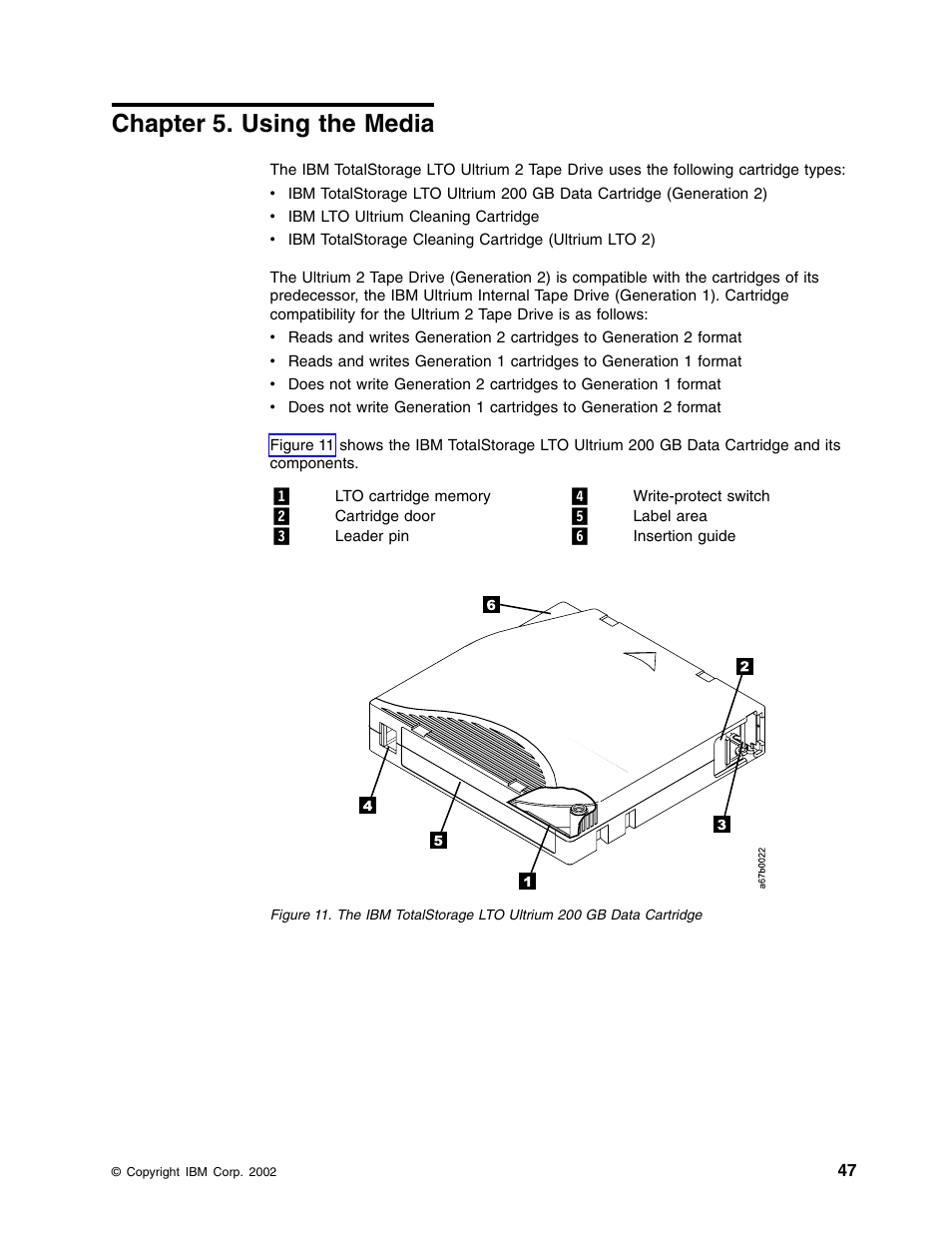 Chapter 5. using the media | IBM TotalStorage LTO Ultrium T400F User Manual | Page 59 / 136