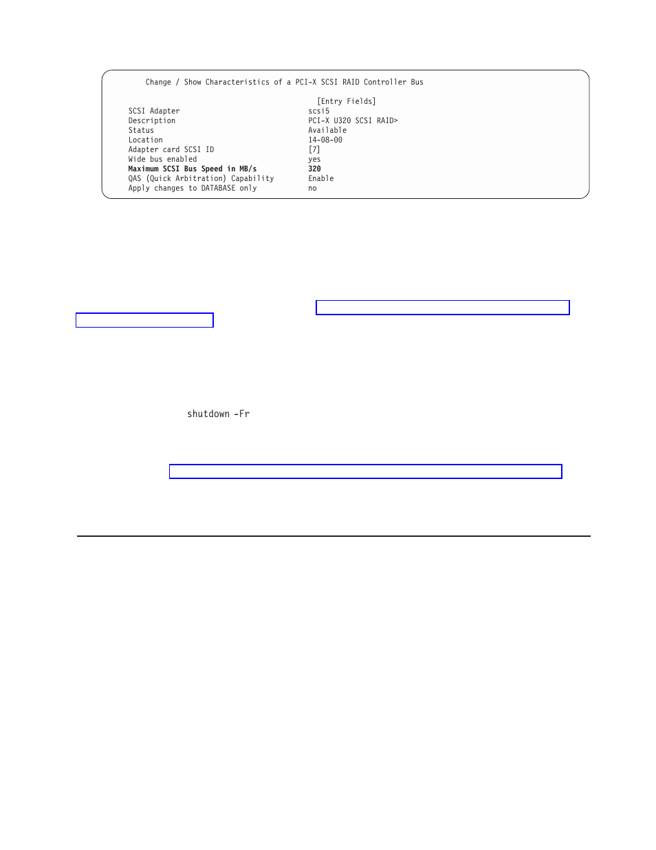 Wide bus enabled, Quick arbitration and select (qas) capability, Problem determination | Wide, Enabled, Quick, Arbitration, Select, Qas), Capability | IBM Ultra320 User Manual | Page 23 / 54