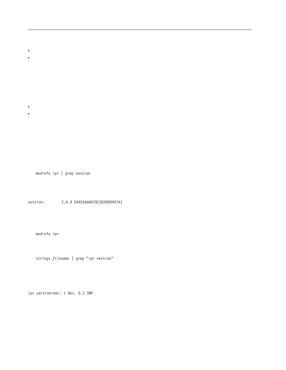 Verifying the installation, Verifying linux software installation, Verifying device driver version | Verifying, Installation, Linux, Software, Device, Driver, Version | IBM Ultra320 User Manual | Page 28 / 54