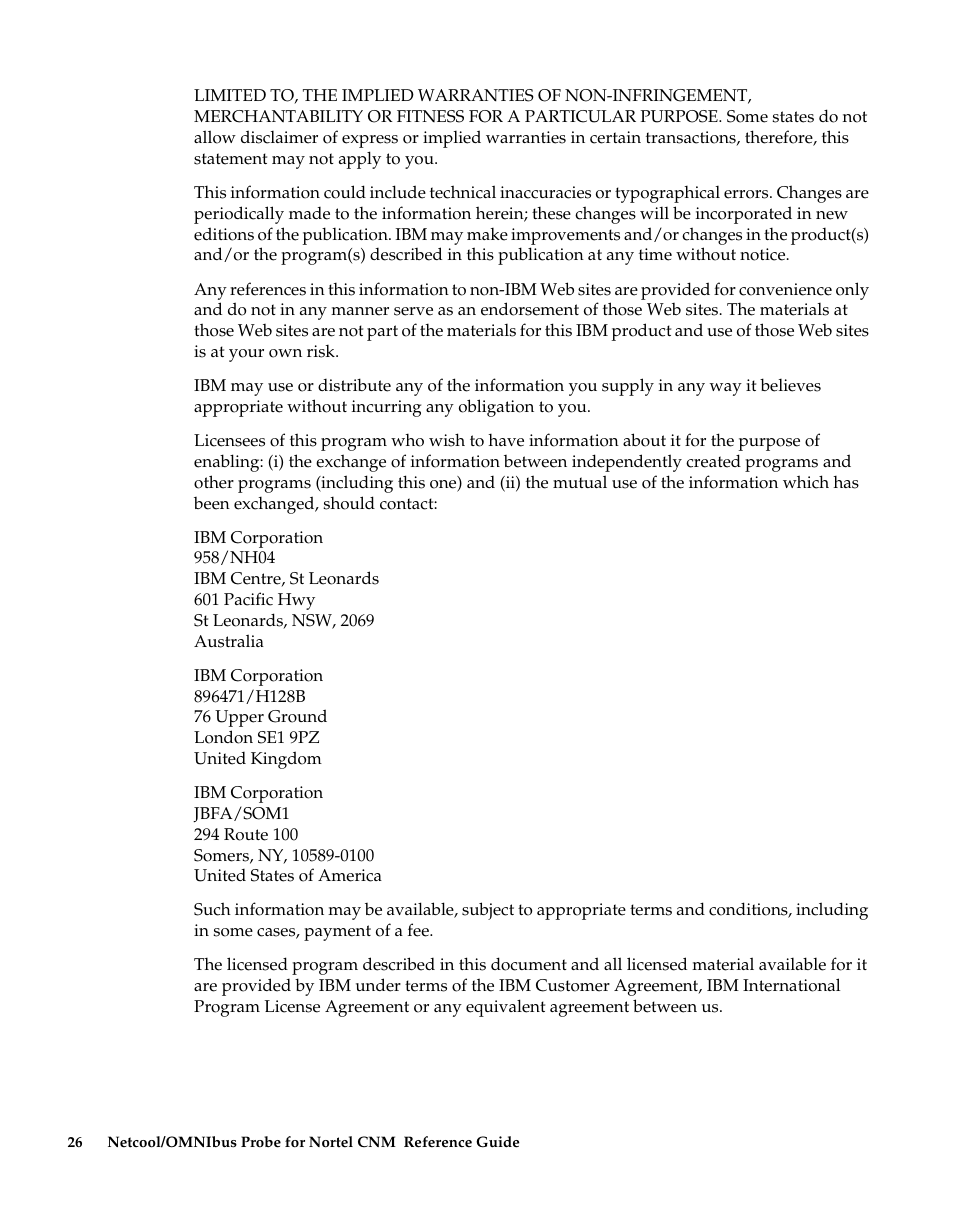 IBM Netcool/OMNIbus Probe for Nortel CNM User Manual | Page 32 / 34