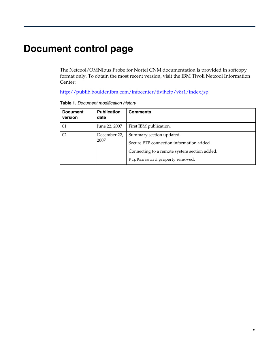 IBM Netcool/OMNIbus Probe for Nortel CNM User Manual | Page 5 / 34