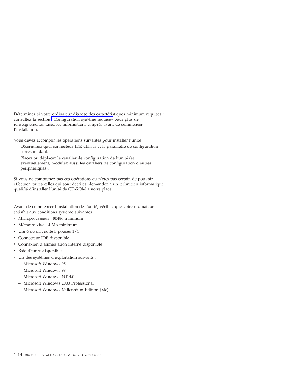 Avant de commencer, Configuration système requise | IBM 71P7279 User Manual | Page 22 / 128