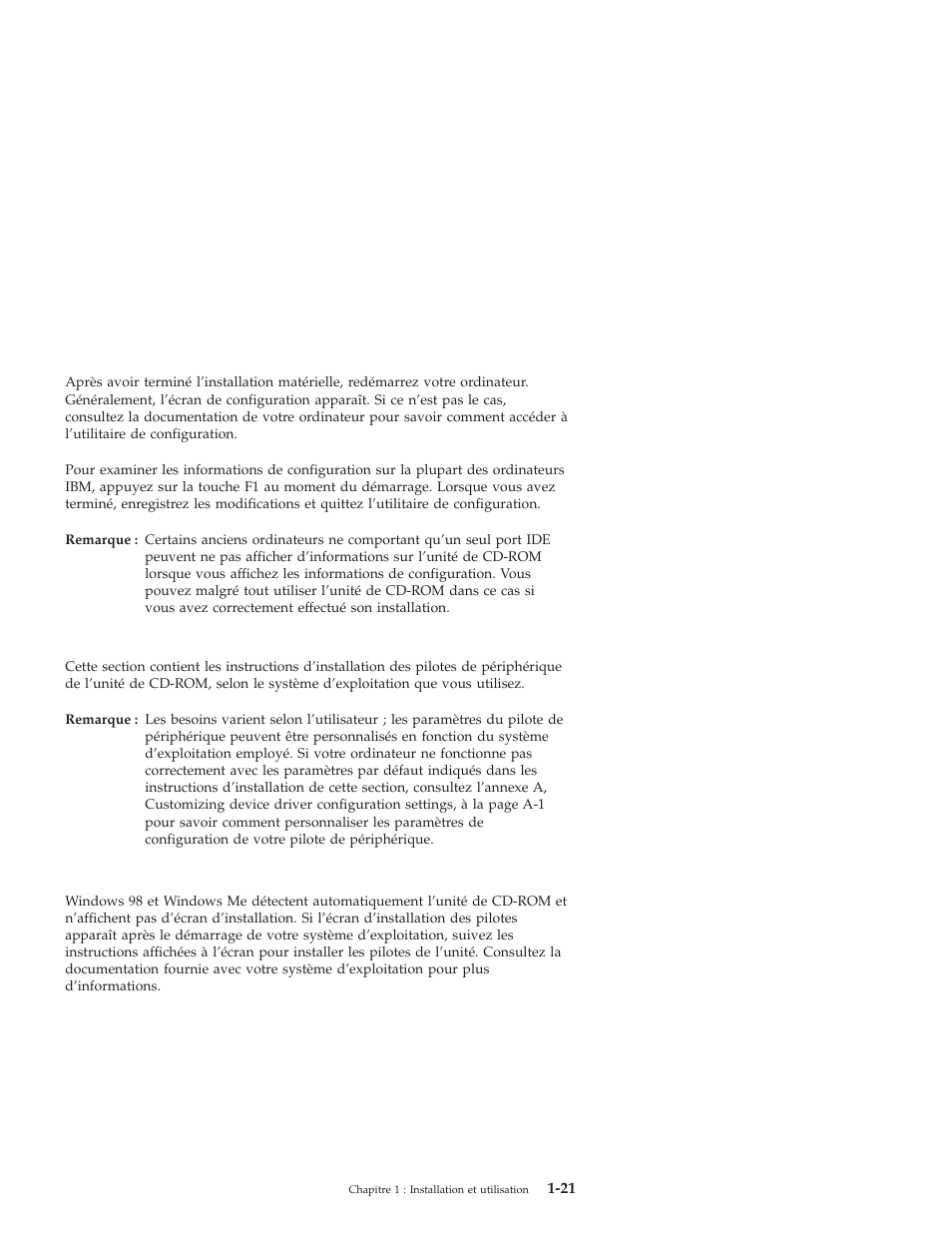 Etape 9. installation des pilotes de périphérique | IBM 71P7279 User Manual | Page 29 / 128