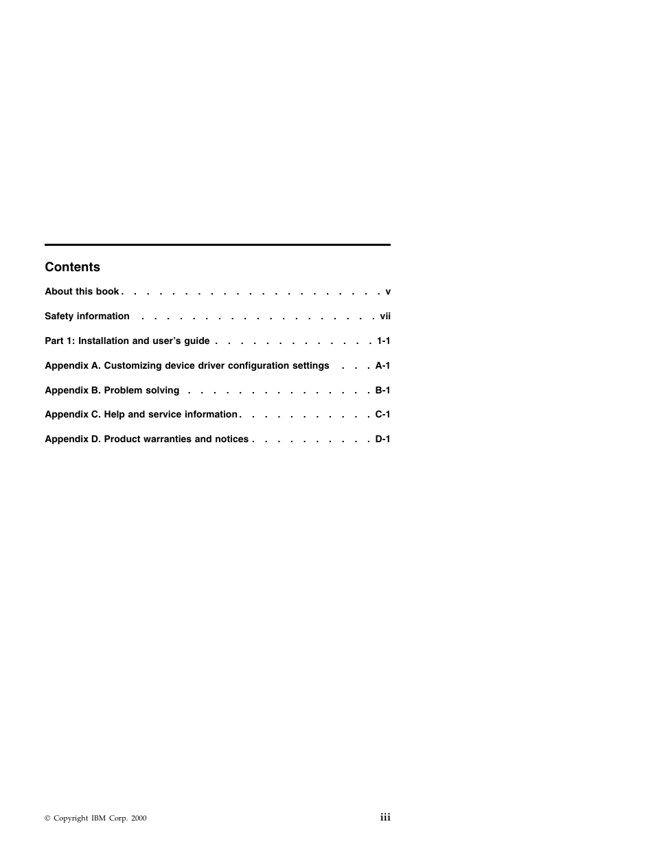 IBM 71P7279 User Manual | Page 3 / 128
