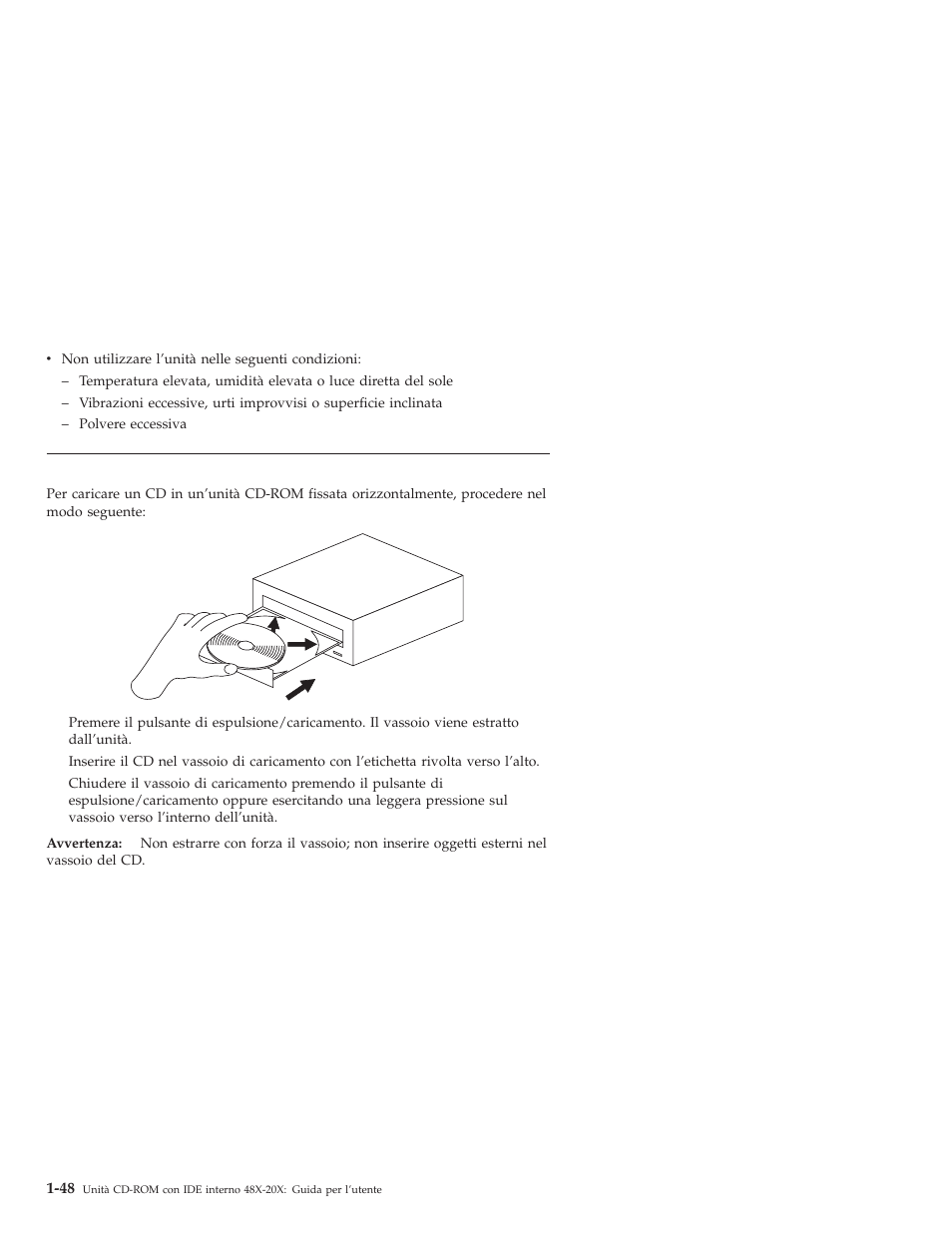 Caricamento di un cd | IBM 71P7279 User Manual | Page 56 / 128