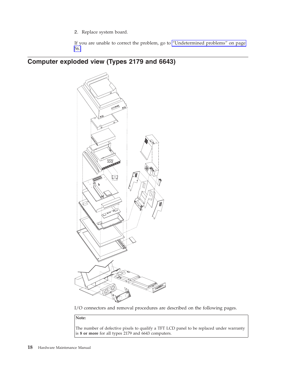 Computer exploded view (types 2179 and 6643), Computer, Exploded | View, Types | IBM 6643 User Manual | Page 26 / 128
