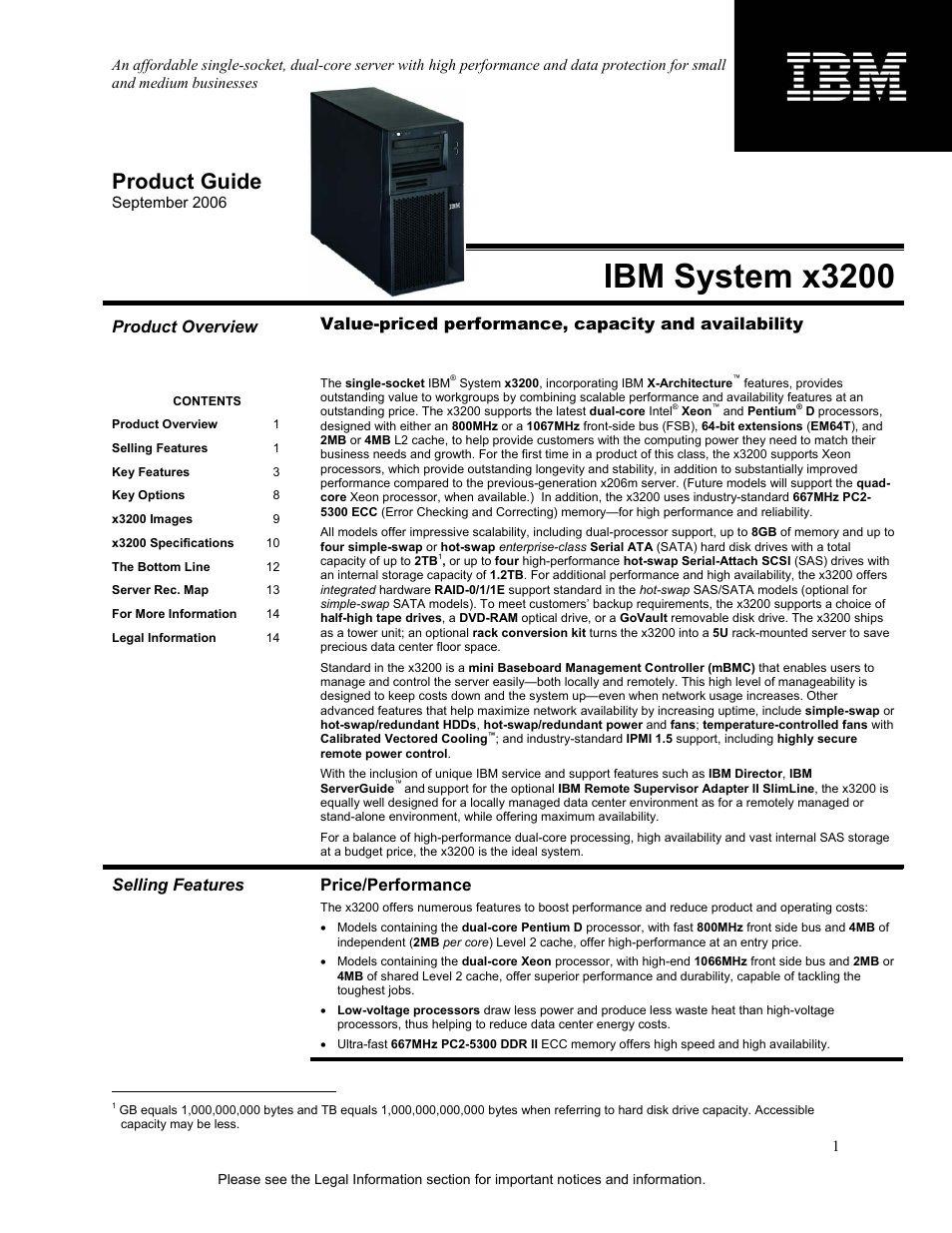 IBM X3200 User Manual | 14 pages