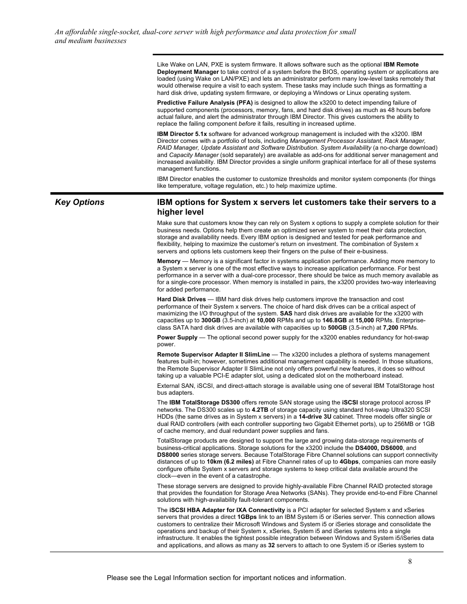IBM X3200 User Manual | Page 8 / 14