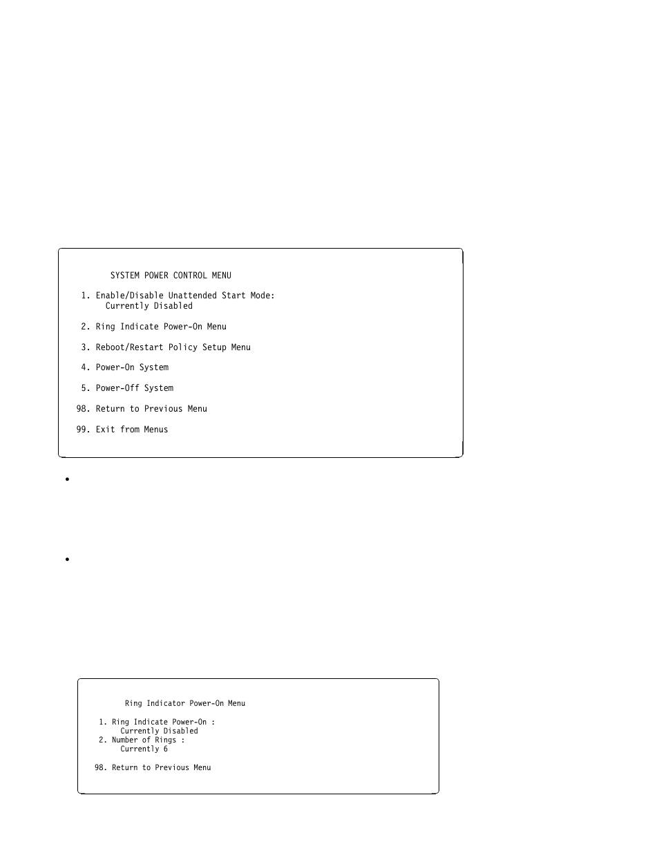 System power control menu | IBM H SERIES RS/6000 User Manual | Page 52 / 290