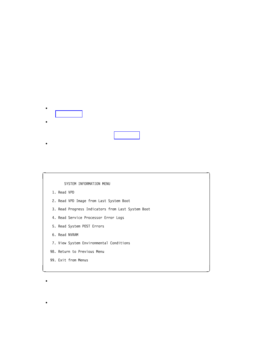 System information menu | IBM H SERIES RS/6000 User Manual | Page 53 / 290