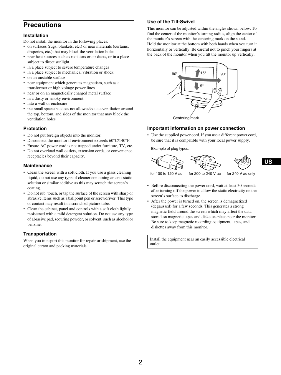 Precautions | IBM P97 User Manual | Page 4 / 20
