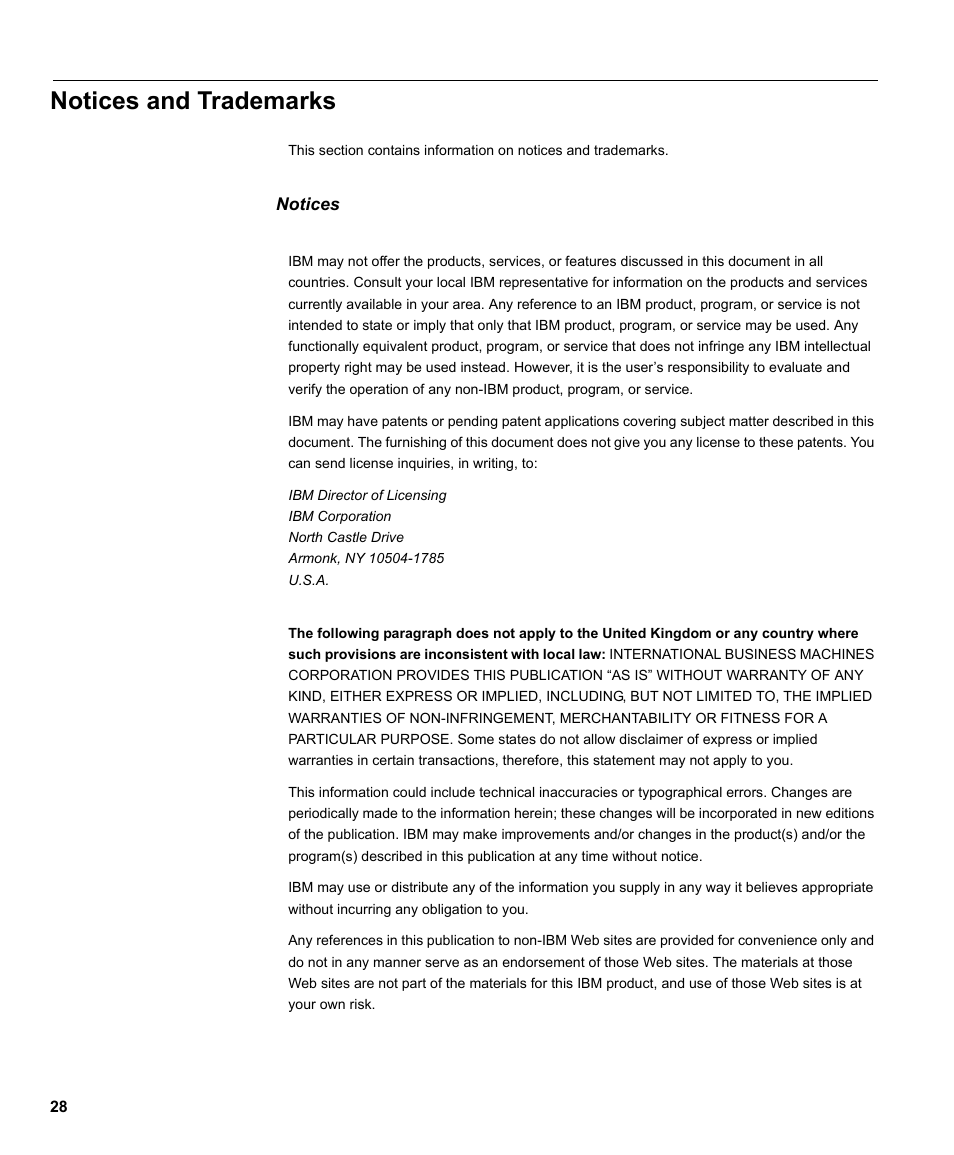 Notices and trademarks | IBM L170 User Manual | Page 31 / 32