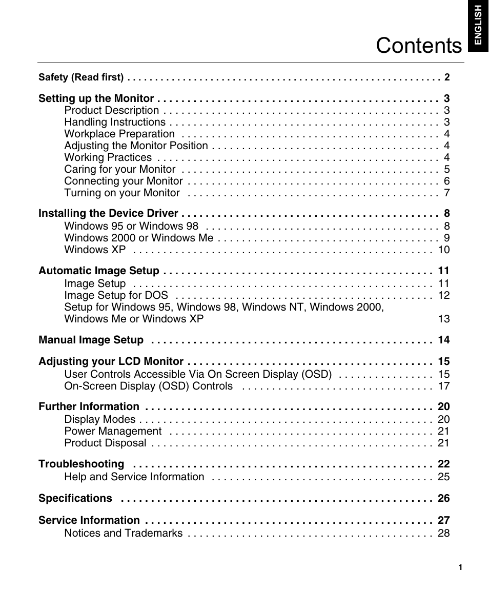 IBM L170 User Manual | Page 4 / 32