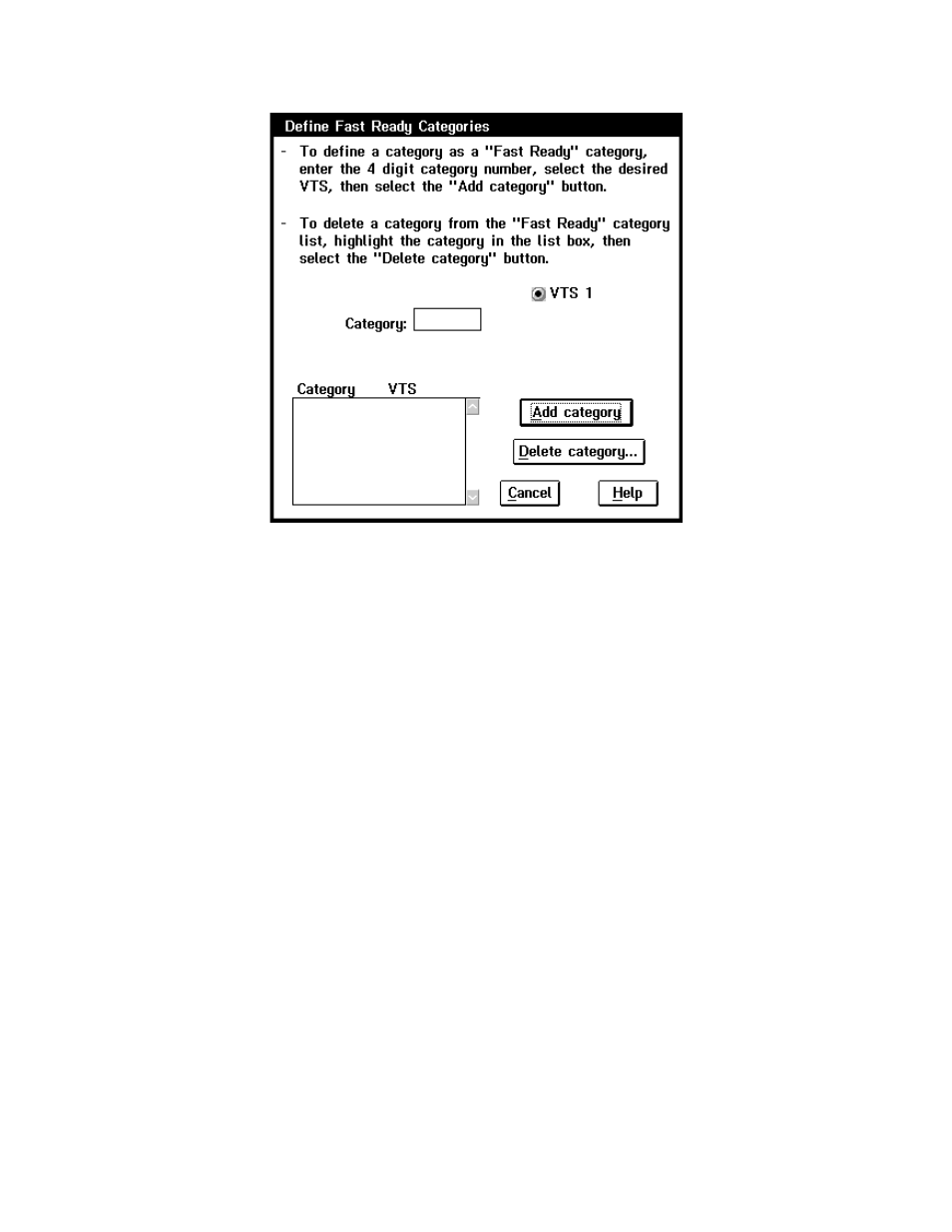 Set vts management policies, Set vts category attributes pop-up window | IBM Tape Library Magstar 3494 User Manual | Page 189 / 378