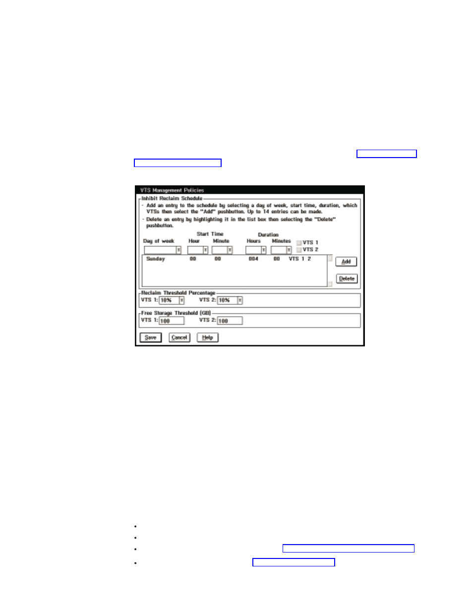 Set vts management policies pop-up window | IBM Tape Library Magstar 3494 User Manual | Page 191 / 378