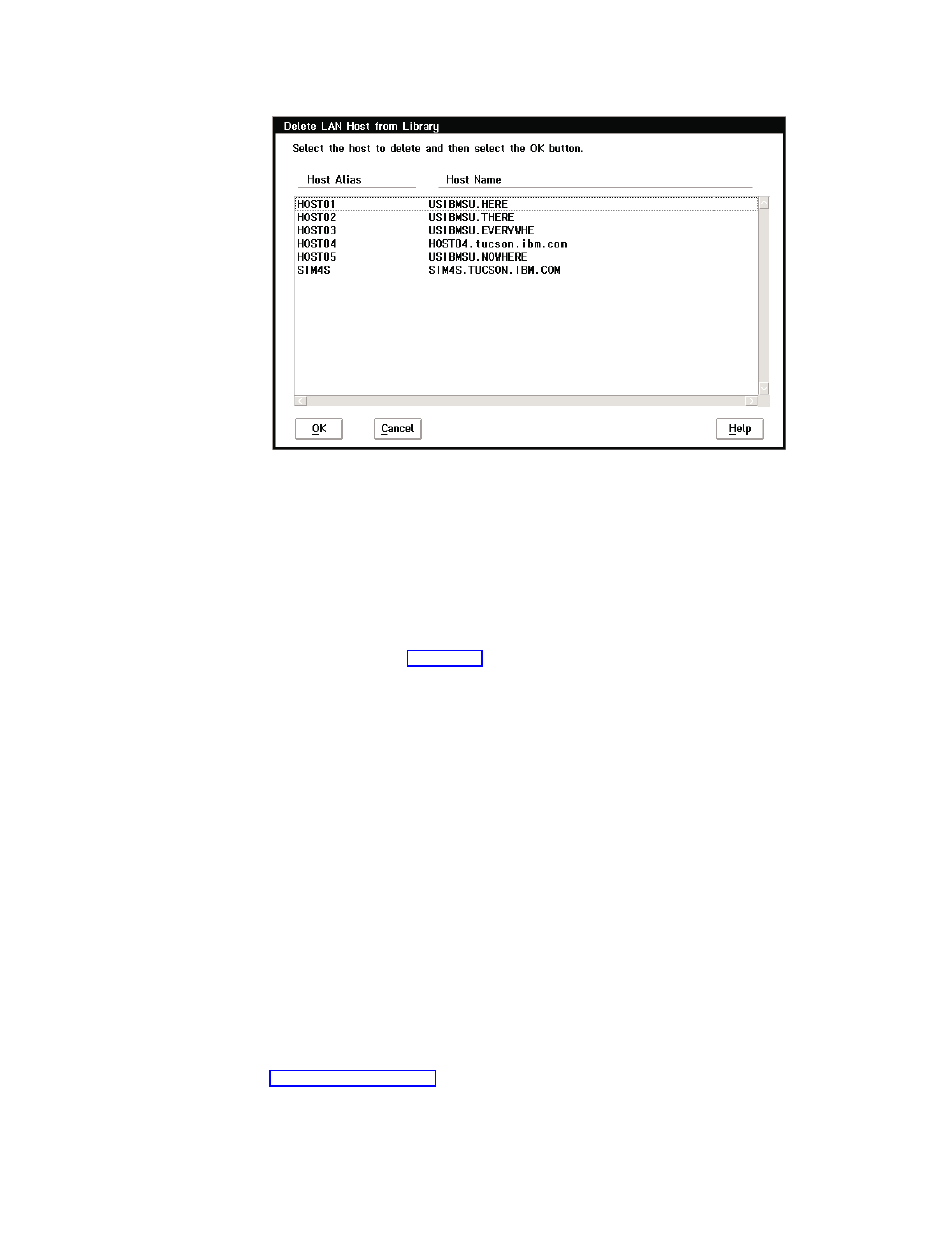 Update lan host information, Delete lan host from library pop-up window | IBM Tape Library Magstar 3494 User Manual | Page 213 / 378