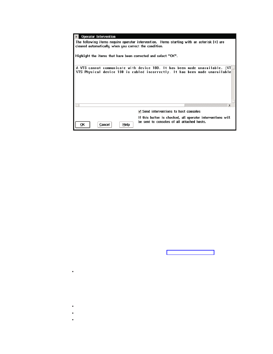 System administrator password, Operator intervention pop-up window, System administrator password” on | IBM Tape Library Magstar 3494 User Manual | Page 222 / 378