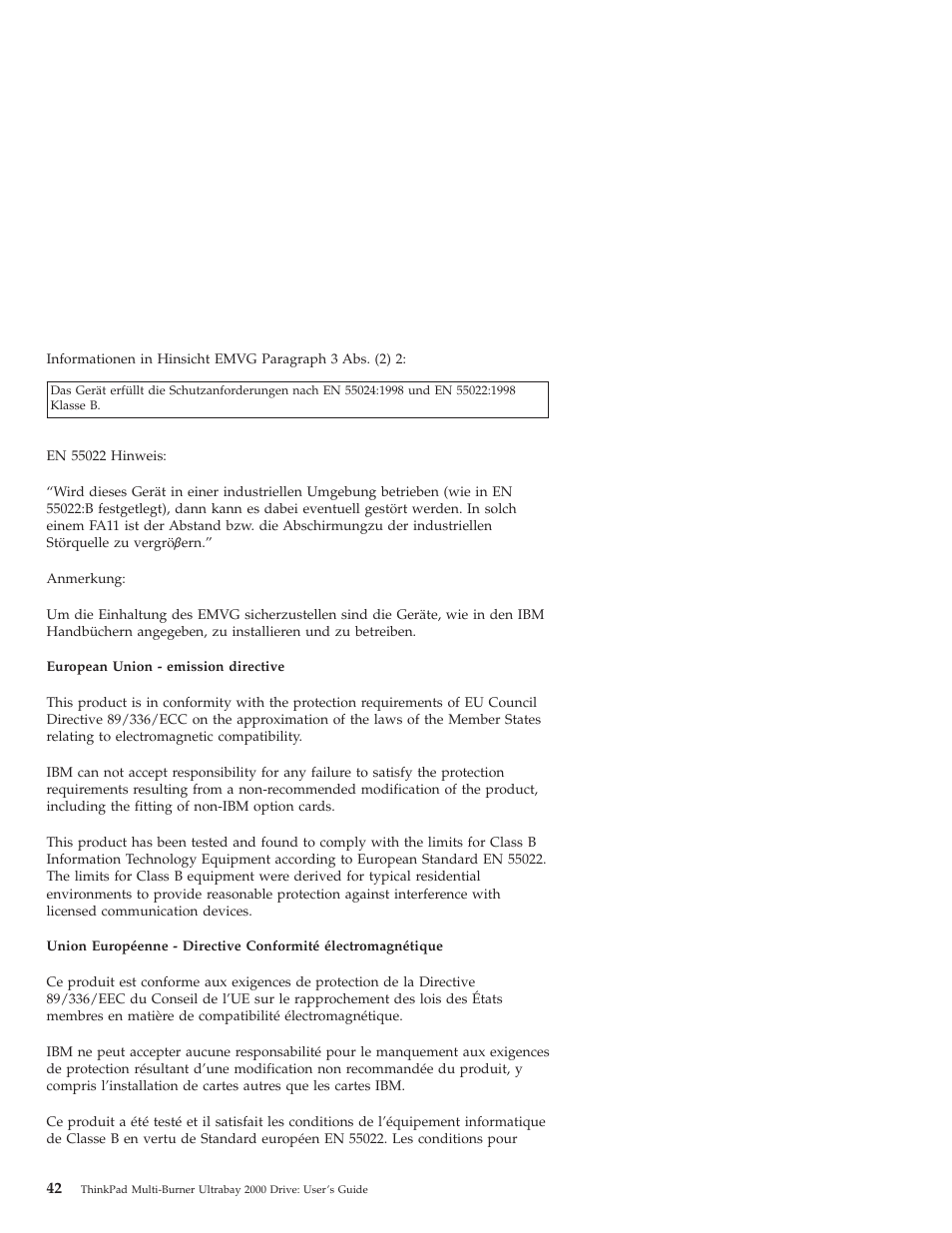 IBM ThinkPad 22P7028 User Manual | Page 50 / 54