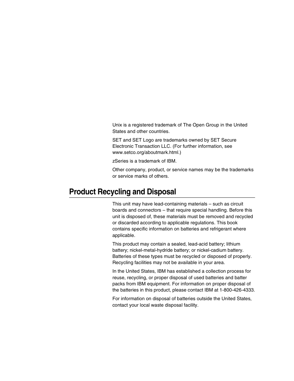 Product recycling and disposal | IBM INFOPRINT 6500 User Manual | Page 10 / 398