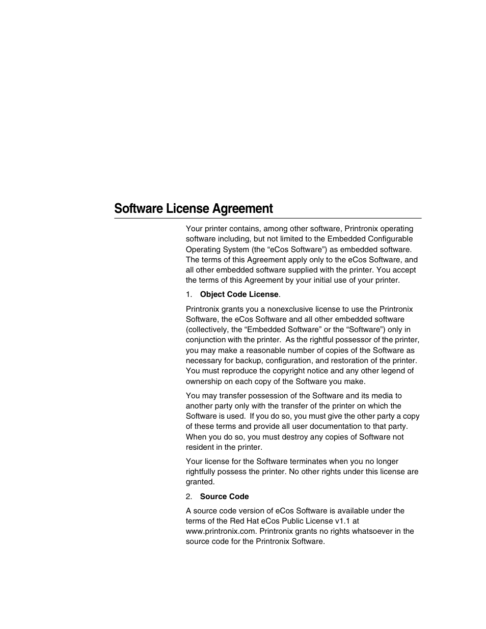 Software license agreement | IBM INFOPRINT 6500 User Manual | Page 18 / 398