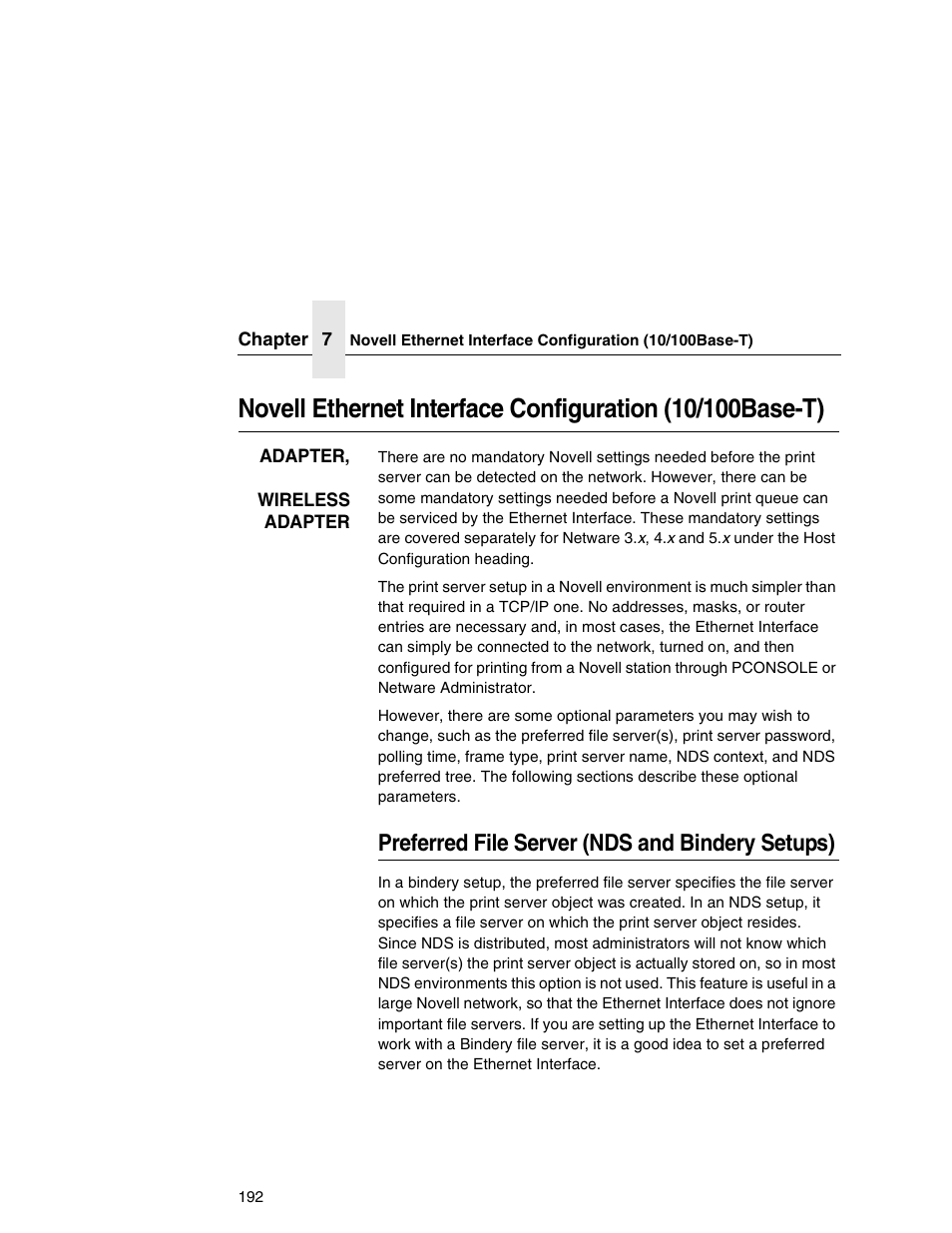 Preferred file server (nds and bindery setups) | IBM INFOPRINT 6500 User Manual | Page 192 / 398