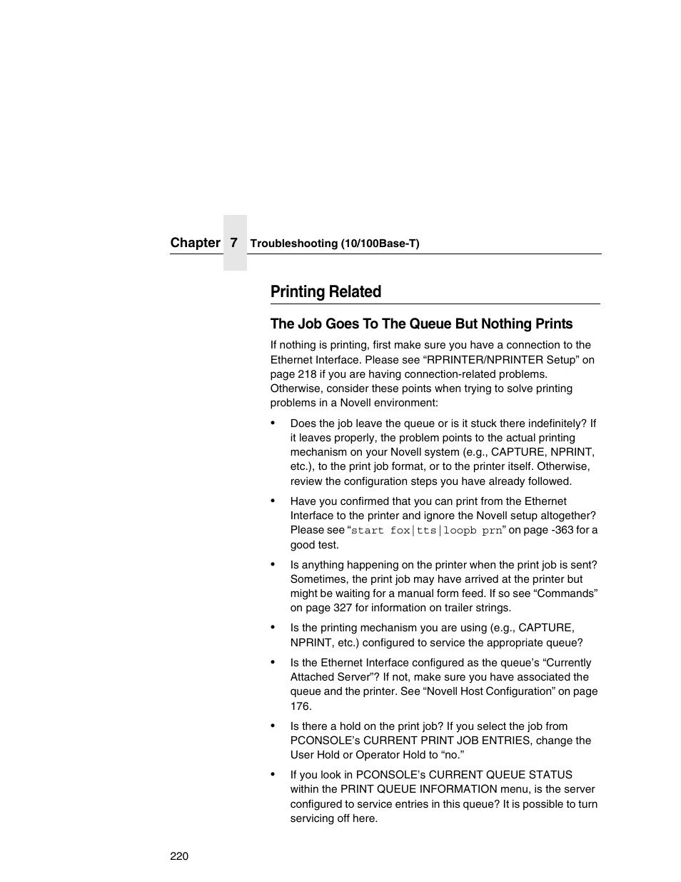 Printing related | IBM INFOPRINT 6500 User Manual | Page 220 / 398