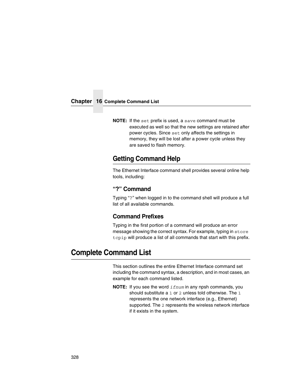 Getting command help, Complete command list | IBM INFOPRINT 6500 User Manual | Page 328 / 398