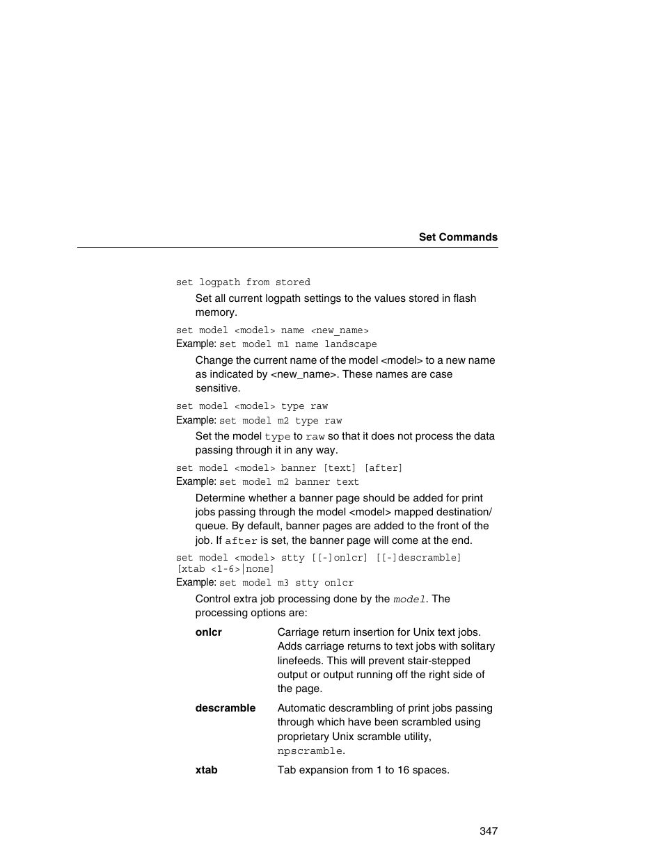 IBM INFOPRINT 6500 User Manual | Page 347 / 398