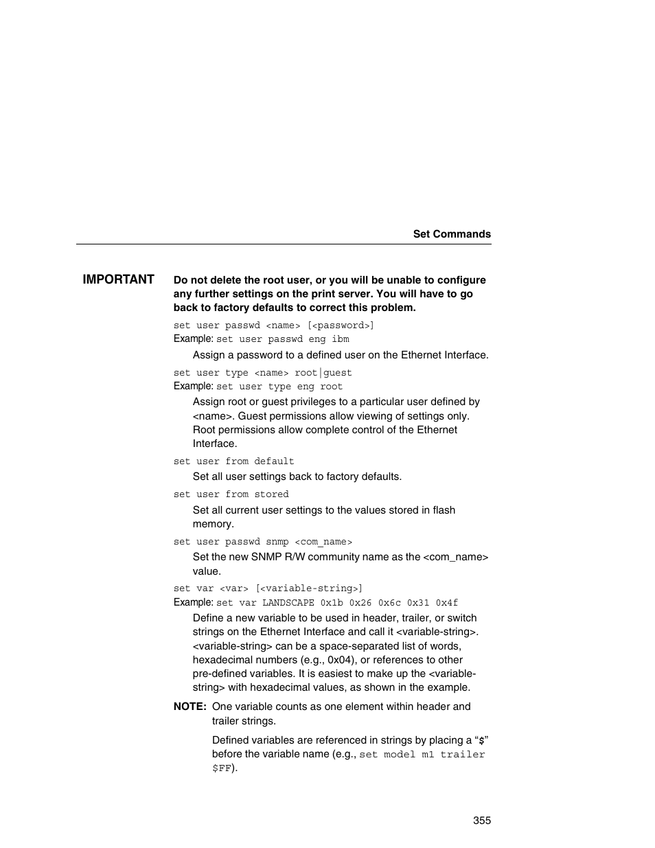IBM INFOPRINT 6500 User Manual | Page 355 / 398
