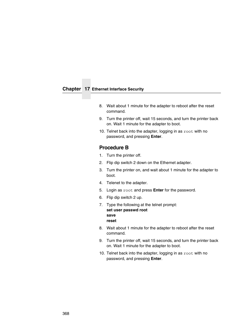 Ge 368, Procedure b | IBM INFOPRINT 6500 User Manual | Page 368 / 398