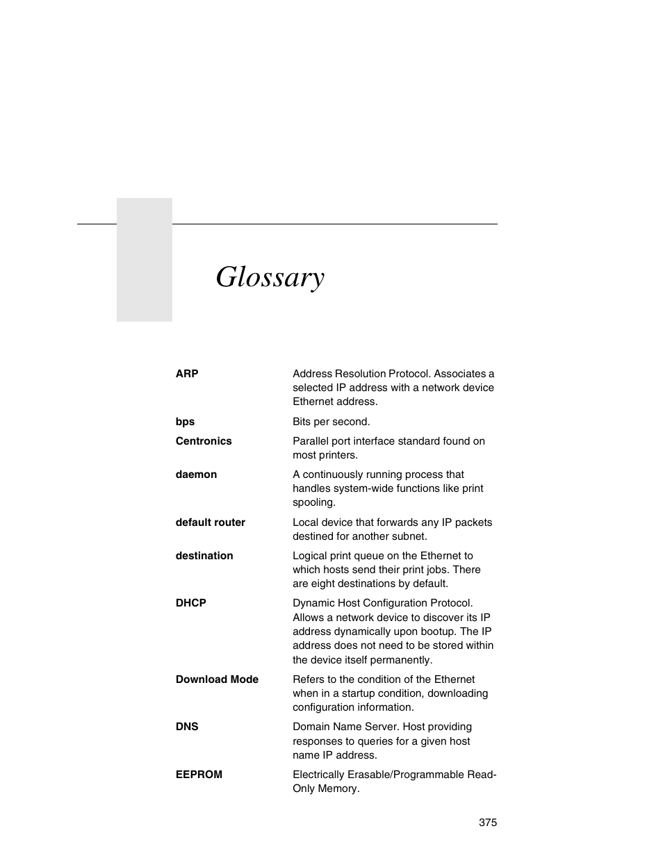 Glossary | IBM INFOPRINT 6500 User Manual | Page 375 / 398